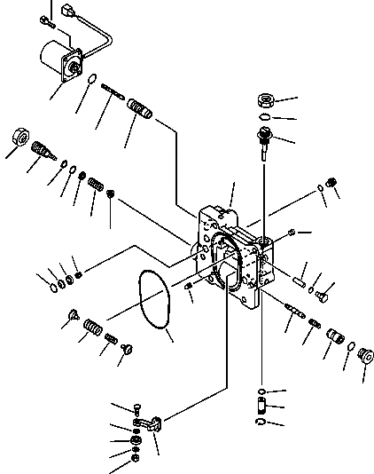 Схема запчастей Komatsu PC220LC-6LC - FIG NO. H-9 ОСНОВН. НАСОС (9/9) (HPV 9+9+BARO-) (С КЛАПАНОМ TVC) СЕРВОКЛАПАН ГИДРАВЛИКА
