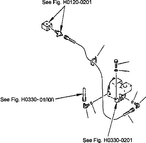 Схема запчастей Komatsu PC220LC-6LC - FIG NO. H- ГИДРОЛИНИЯ ВОЗВРАТНАЯ ЛИНИЯ(БЛОК) ГИДРАВЛИКА