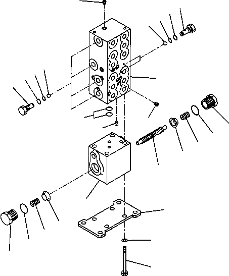 Схема запчастей Komatsu PC220LC-6LC - FIG NO. H8-A РАСПРЕДЕЛИТ. КЛАПАН SHUTTLE И EQUALIZER КЛАПАН ГИДРАВЛИКА