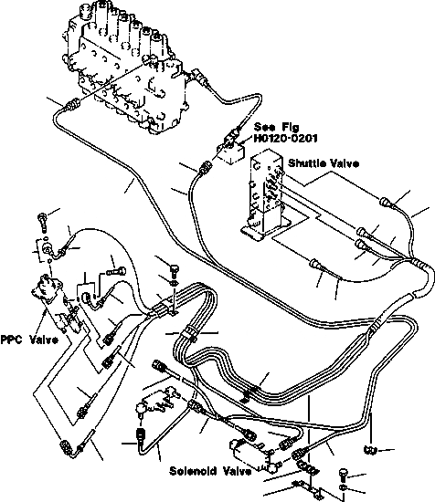 Схема запчастей Komatsu PC220LC-6LC - FIG NO. K- РАБОЧАЯ ЛИНИЯ PPC (ПАТРУБКИ ПРАВОЙ СТОЙКИ) КАБИНА ОПЕРАТОРА И СИСТЕМА УПРАВЛЕНИЯ