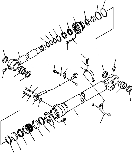 Схема запчастей Komatsu PC220LC-6LC - FIG NO. T- ЦИЛИНДР КОВША ДЛЯ .M РУКОЯТЬ РАБОЧЕЕ ОБОРУДОВАНИЕ
