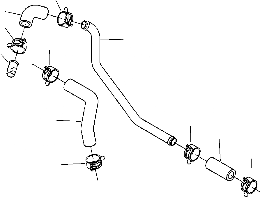 Схема запчастей Komatsu PC220LC-6LE - FIG NO. A-AA ТРУБЫ ПОСЛЕОХЛАДИТЕЛЯ ДВИГАТЕЛЬ - SADE-