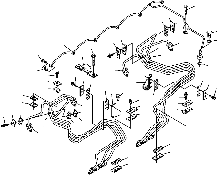 Схема запчастей Komatsu PC220LC-6LE - FIG NO. A-AA ТОПЛИВН. ТРУБЫ ДВИГАТЕЛЬ - SADE-