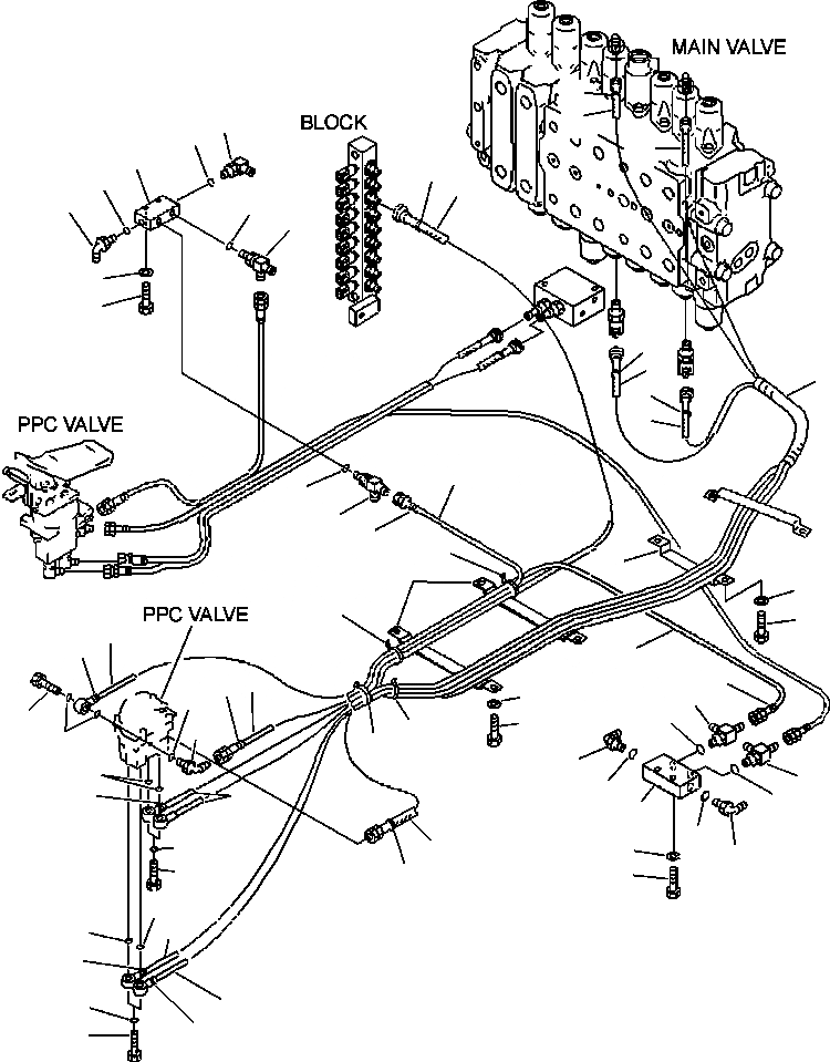 Схема запчастей Komatsu PC220LC-6LE - FIG NO. K-A PPC ЛИНИЯ ХОДА MACHINES С ДОПОЛН. ГИДРОЛИНИЯ - TWO ИЛИ THREE АКТУАТОРS заводской номер A879 И UP КАБИНА ОПЕРАТОРА И СИСТЕМА УПРАВЛЕНИЯ