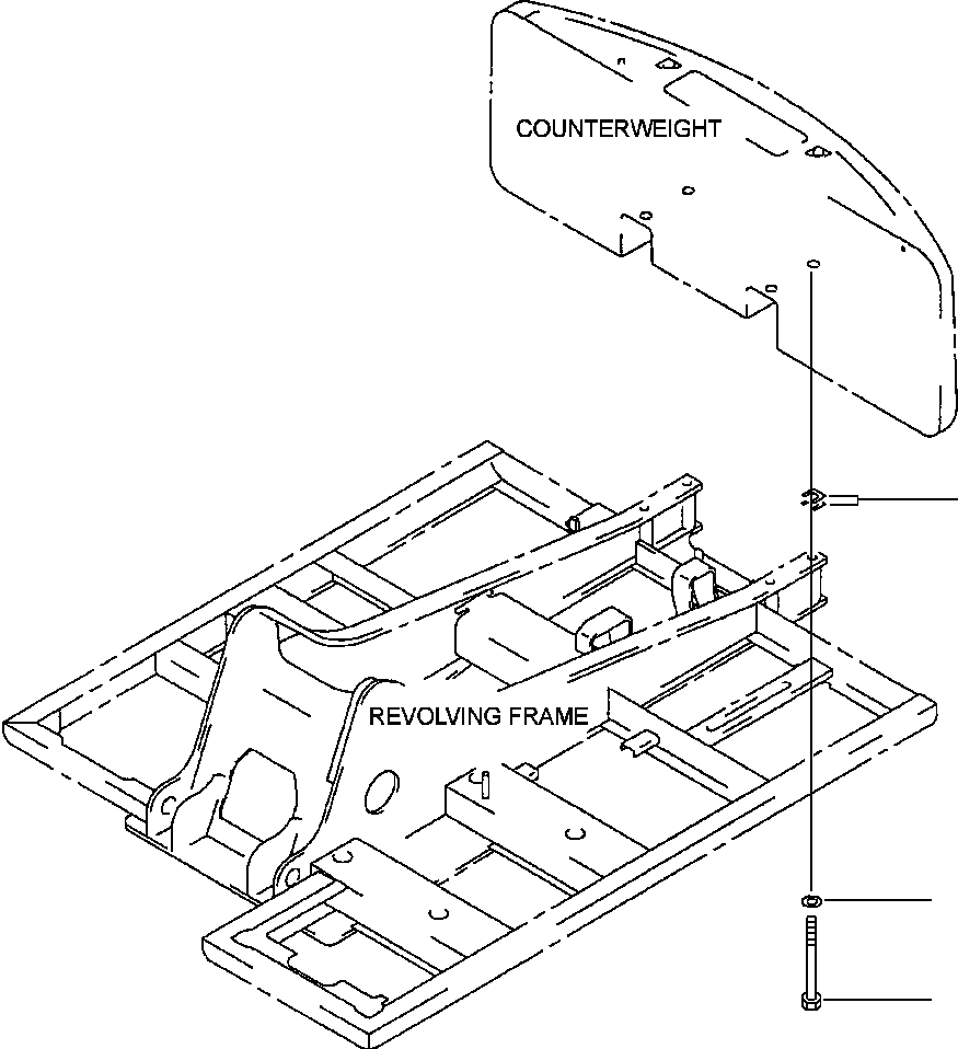 Схема запчастей Komatsu PC220LC-6LE - FIG NO. M- ПРОТИВОВЕС КРЕПЛЕНИЕ ЧАСТИ КОРПУСА