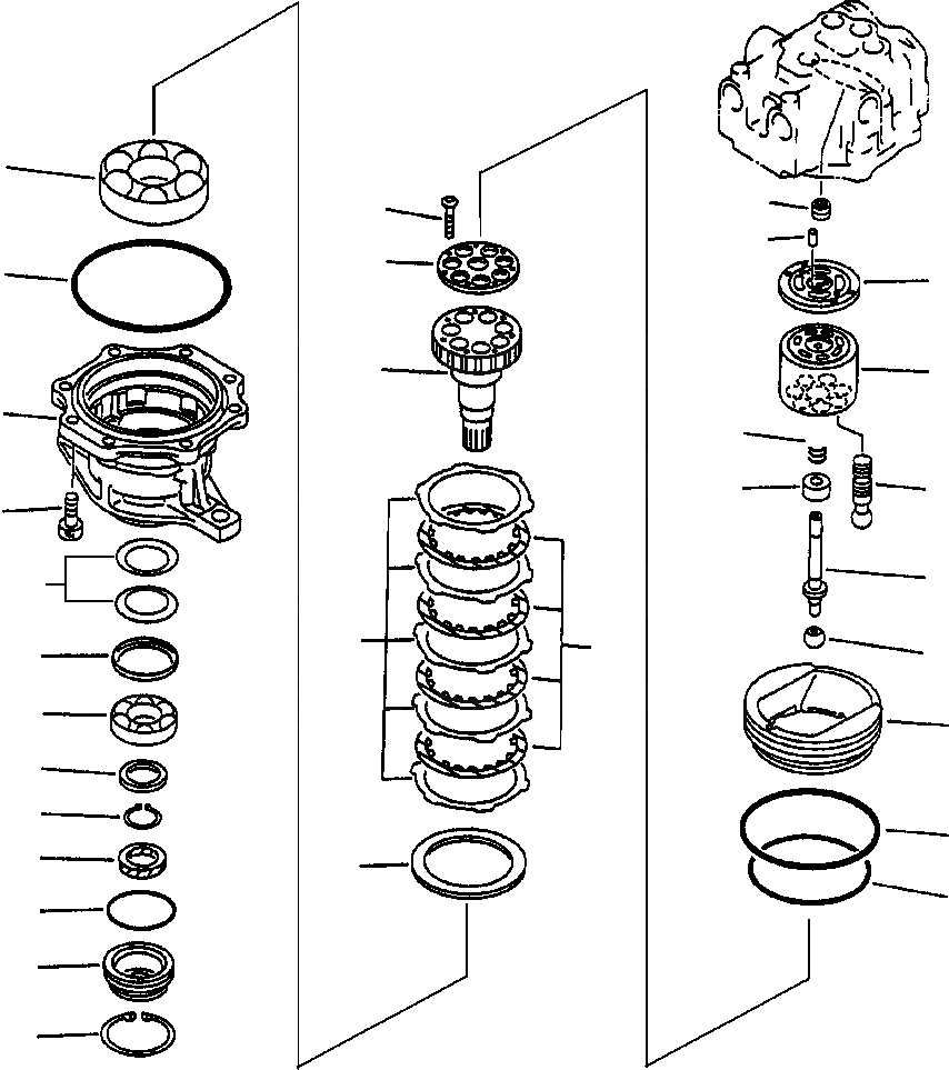 Схема запчастей Komatsu PC220LC-6LE - FIG NO. N- МОТОР ПОВОРОТА COMPLETE ASSEMBLY ПОВОРОТН. КРУГ И КОМПОНЕНТЫ