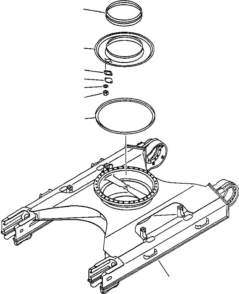 Схема запчастей Komatsu PC220LC-6LE - FIG NO. R- ГУСЕНИЧНАЯ РАМА ДЛЯ СТАНДАРТН. DUTY ХОДОВАЯ (ГУСЕНИЦЫ ТИП MACHINE)