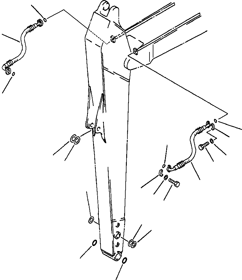 Схема запчастей Komatsu PC220LC-6LE - FIG NO. T- ЦИЛИНДР КОВША ТРУБЫ MACHINES С . M РУКОЯТЬ РАБОЧЕЕ ОБОРУДОВАНИЕ