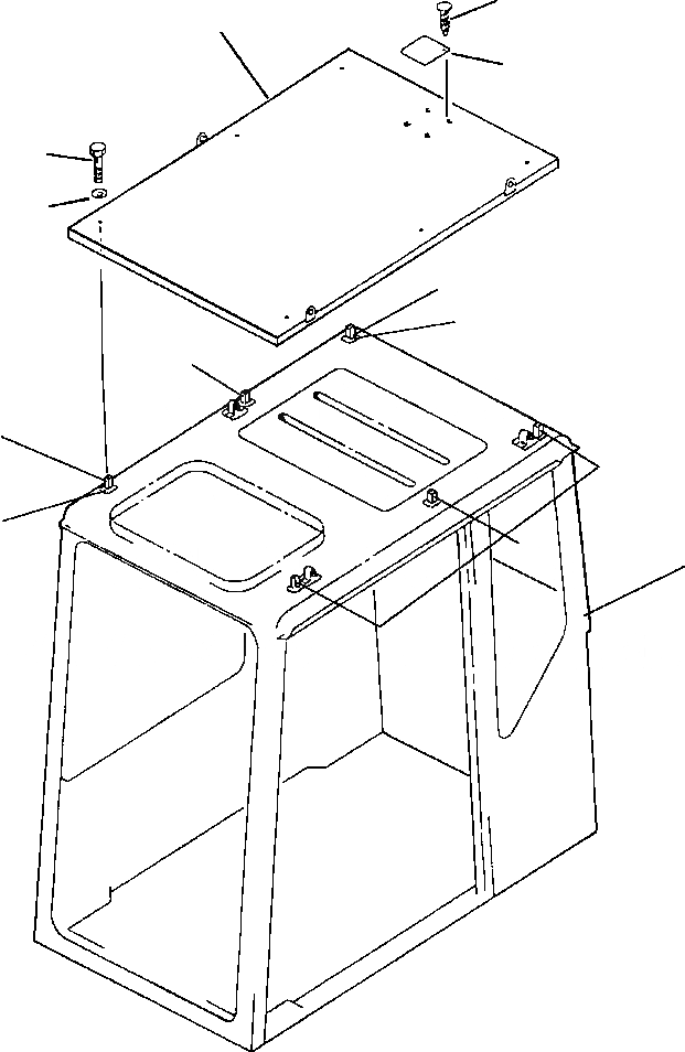 Схема запчастей Komatsu PC220LC-5 - ВЕРХН. ЗАЩИТА ЧАСТИ КОРПУСА