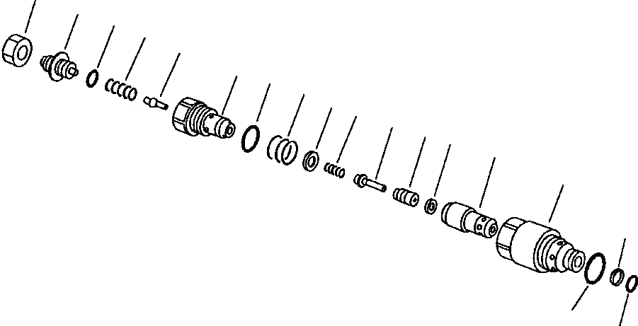 Схема запчастей Komatsu PC220LC-5 - ВСПОМОГ. ГИДРАВЛS БЕЗОПАСН. И ВСАСЫВ. КЛАПАН УПРАВЛ-Е РАБОЧИМ ОБОРУДОВАНИЕМ