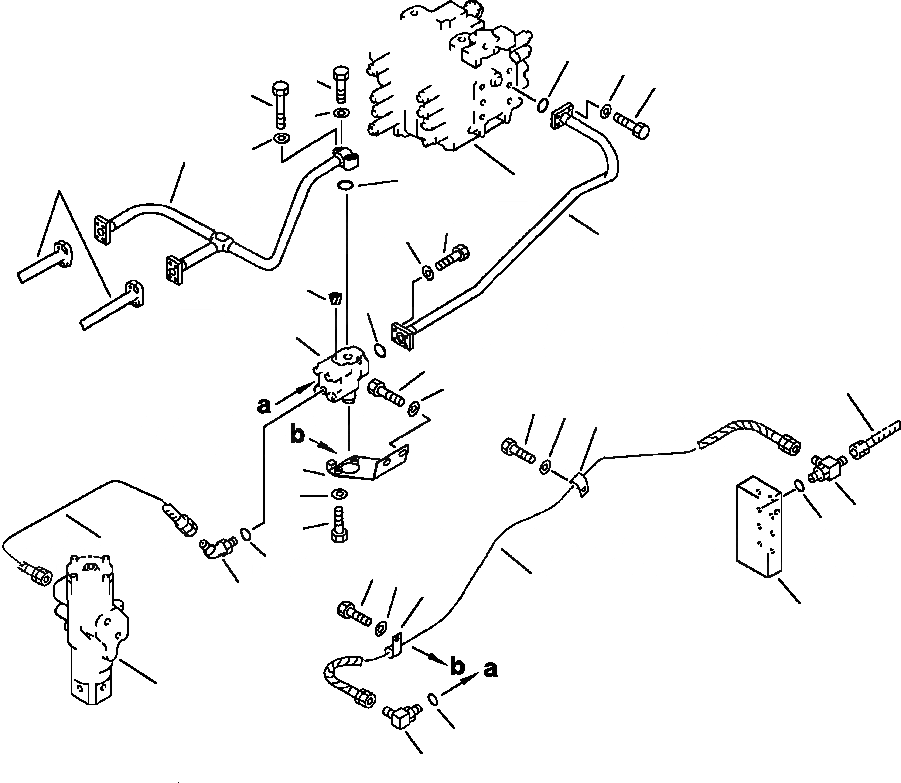 Схема запчастей Komatsu PC220LC-5 - СТРЕЛА ПРЕДОТВРАЩЕНИЕ СМЕЩЕНИЮ ТРУБЫ УПРАВЛ-Е РАБОЧИМ ОБОРУДОВАНИЕМ