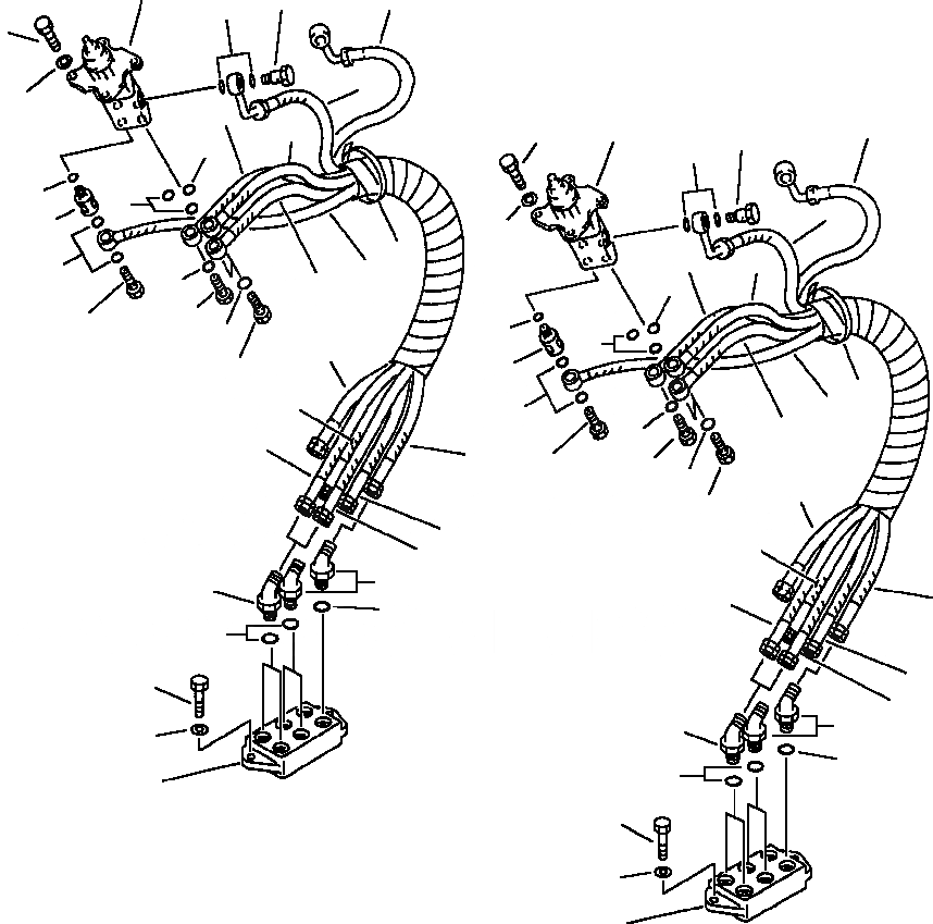 Схема запчастей Komatsu PC220LC-5 - P.P.C. КЛАПАН ТРУБЫ P.P.C. КЛАПАН TO/FROM БЛОК УПРАВЛ-Е РАБОЧИМ ОБОРУДОВАНИЕМ