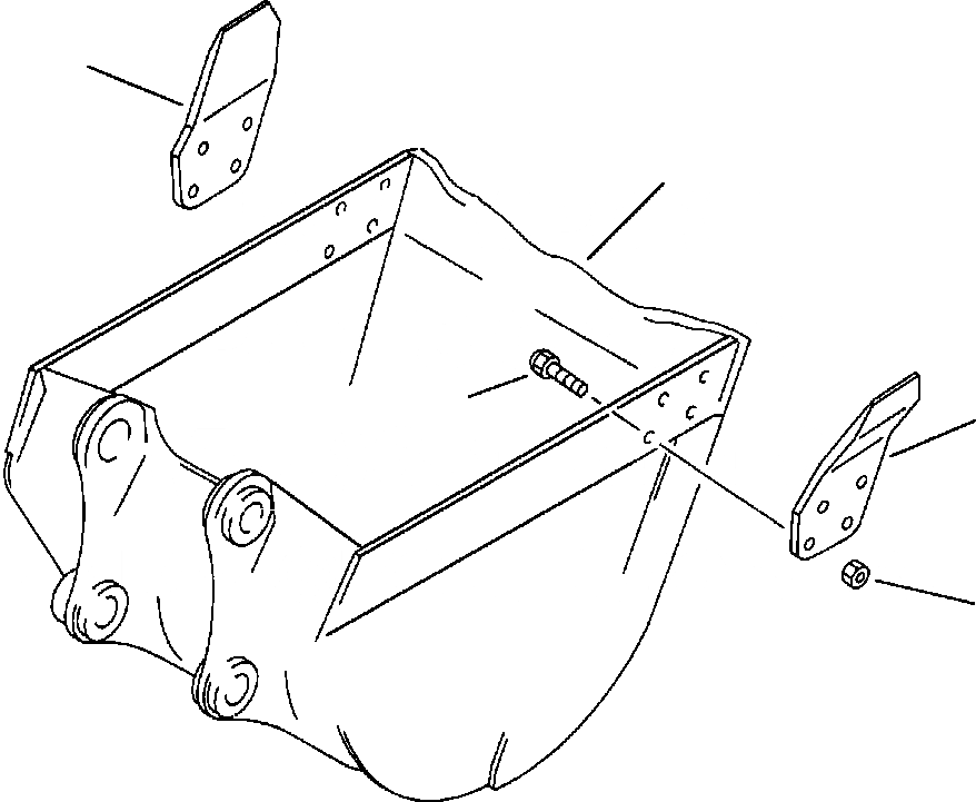 Схема запчастей Komatsu PC220LC-5 - КОВШ БОКОРЕЗЫS USED ON FIVE ЗУБЬЯKDC КОВШ РАБОЧЕЕ ОБОРУДОВАНИЕ (ЭКСКАВАТ.)