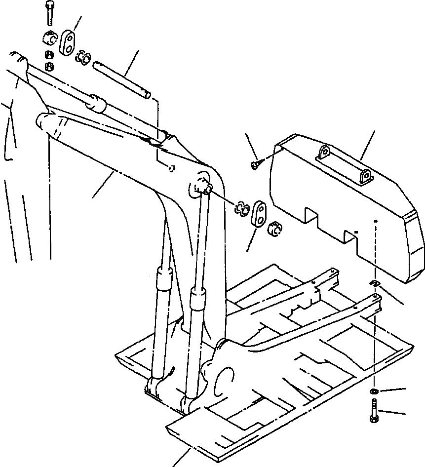 Схема запчастей Komatsu PC220LC-5 - MACHINE ПОДЪЕМ КРЮК МАРКИРОВКА