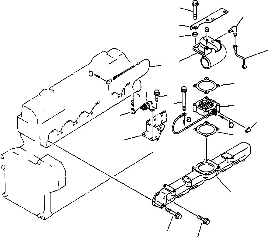 Схема запчастей Komatsu PC220LC-5 - ТРУБОПРОВОД ВПУСКА ВОЗДУХА И СОЕДИН-Е ДЛЯ BOOST COMPENSATE ТИП ТОПЛ. НАСОС ГОЛОВКА ЦИЛИНДРОВ