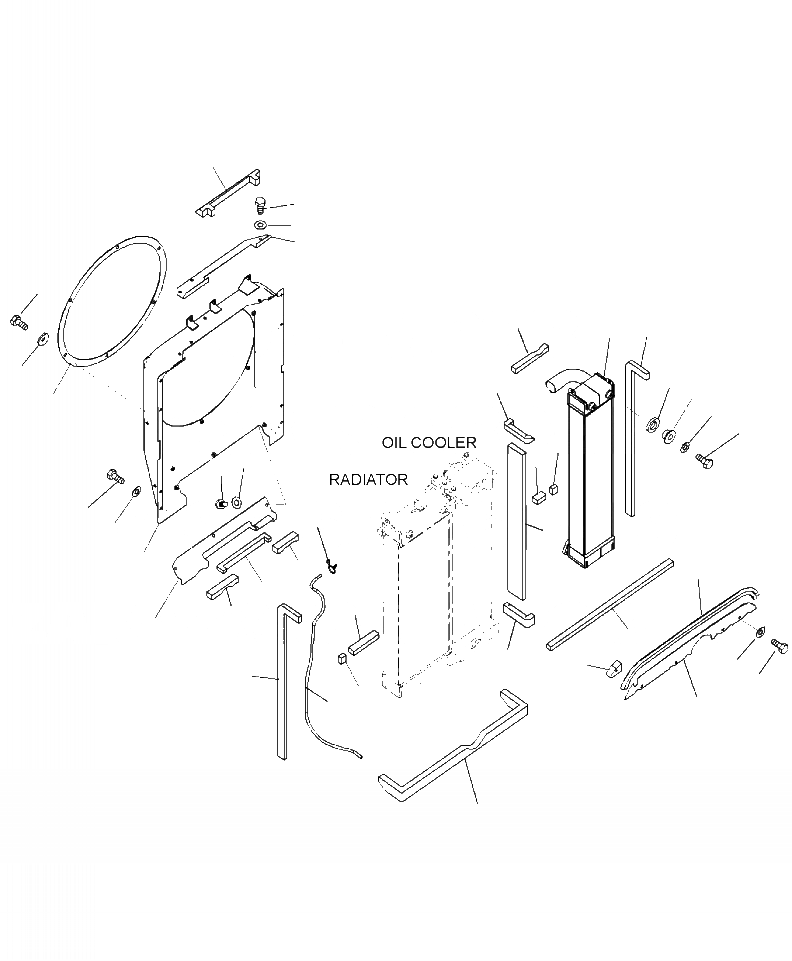 Схема запчастей Komatsu PC220LC-8 - C-A ПОСЛЕОХЛАДИТЕЛЬ СИСТЕМА ОХЛАЖДЕНИЯ