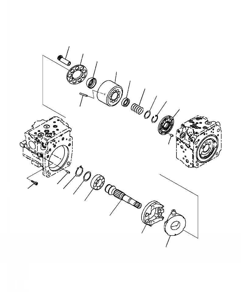 Схема запчастей Komatsu PC220LC-8 - H-7A ОСНОВН. НАСОС ЗАДН. CRADLE ГИДРАВЛИКА