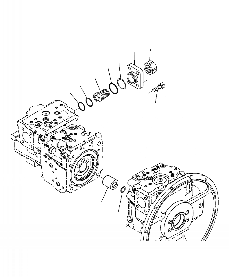 Схема запчастей Komatsu PC220LC-8 - H-9A ОСНОВН. НАСОС ЗАДН. PC КЛАПАН COVER ГИДРАВЛИКА
