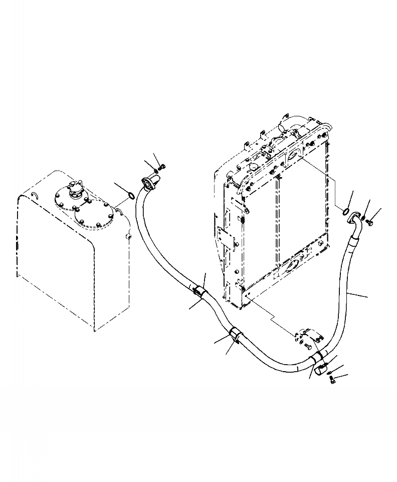 Схема запчастей Komatsu PC220LC-8 - H-A ГИДРОЛИНИЯ МАСЛООХЛАДИТЕЛЬ ПОДАЮЩ. ЛИНИЯ ГИДРАВЛИКА