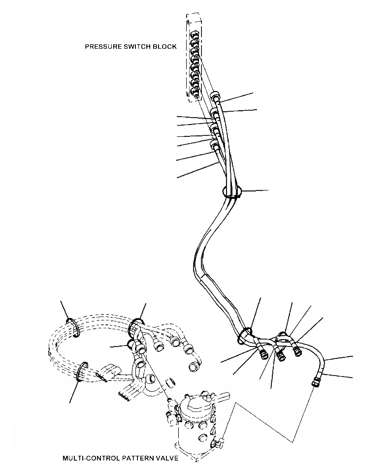 Схема запчастей Komatsu PC220LC-8 - H8-A ГИДРОЛИНИЯ MULTI-УПРАВЛЯЮЩ. КЛАПАН ЛИНИИ (заводской номер A88-A8889 ) ГИДРАВЛИКА