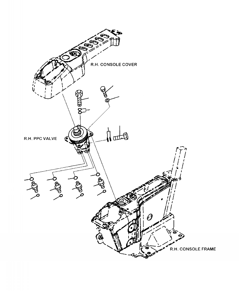 Схема запчастей Komatsu PC220LC-8 - K9-8A КАБИНА КЛАПАН PPC(ПРАВ. СОЕДИН-ЕS) OPERATOR\XD S ОБСТАНОВКА И СИСТЕМА УПРАВЛЕНИЯ