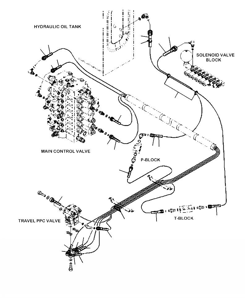 Схема запчастей Komatsu PC220LC-8 - K9-9A КАБИНА ХОД КЛАПАН PPCСОЕДИН-ЕS OPERATOR\XD S ОБСТАНОВКА И СИСТЕМА УПРАВЛЕНИЯ
