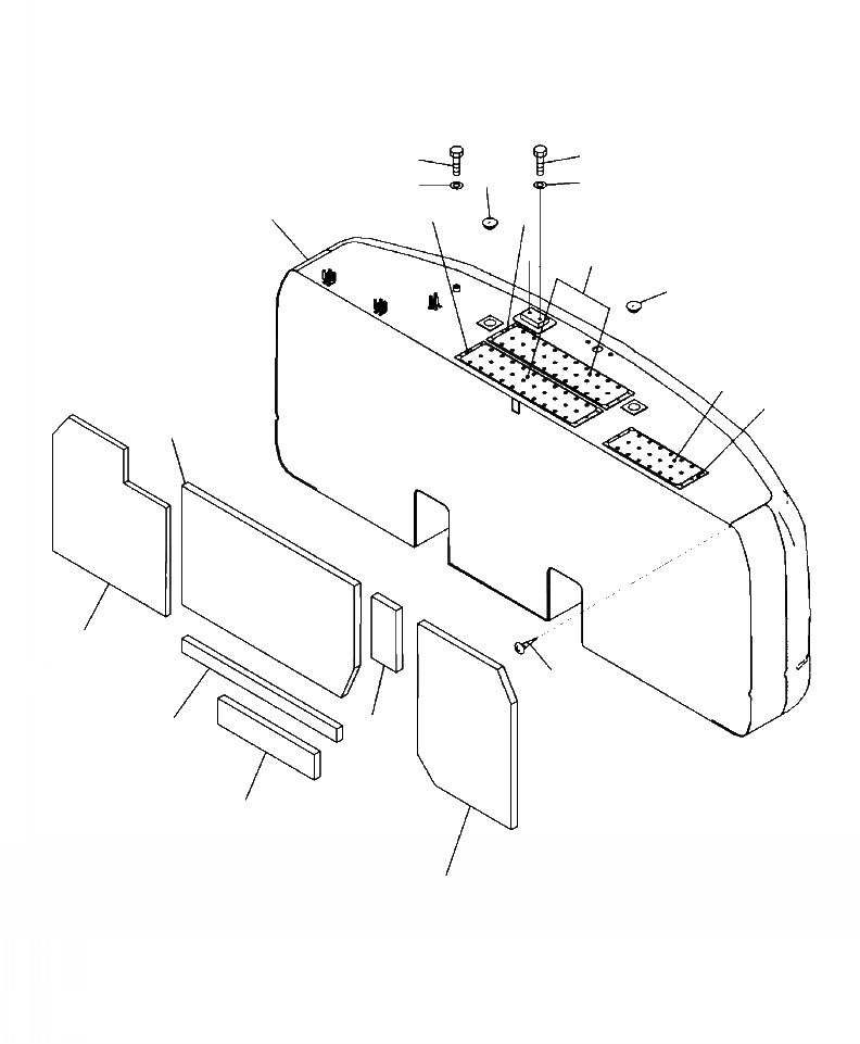 Схема запчастей Komatsu PC220LC-8 - M-A ПРОТИВОВЕС  KG (С ЗАДН. VIEW CAMERA) (заводской номер A88- UP) ЧАСТИ КОРПУСА