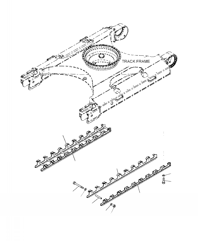 Схема запчастей Komatsu PC220LC-8 - R-A ПОЛН. ЗАЩИТА ОПОРНЫХ КАТКОВ НИЖН.CARRIAGE