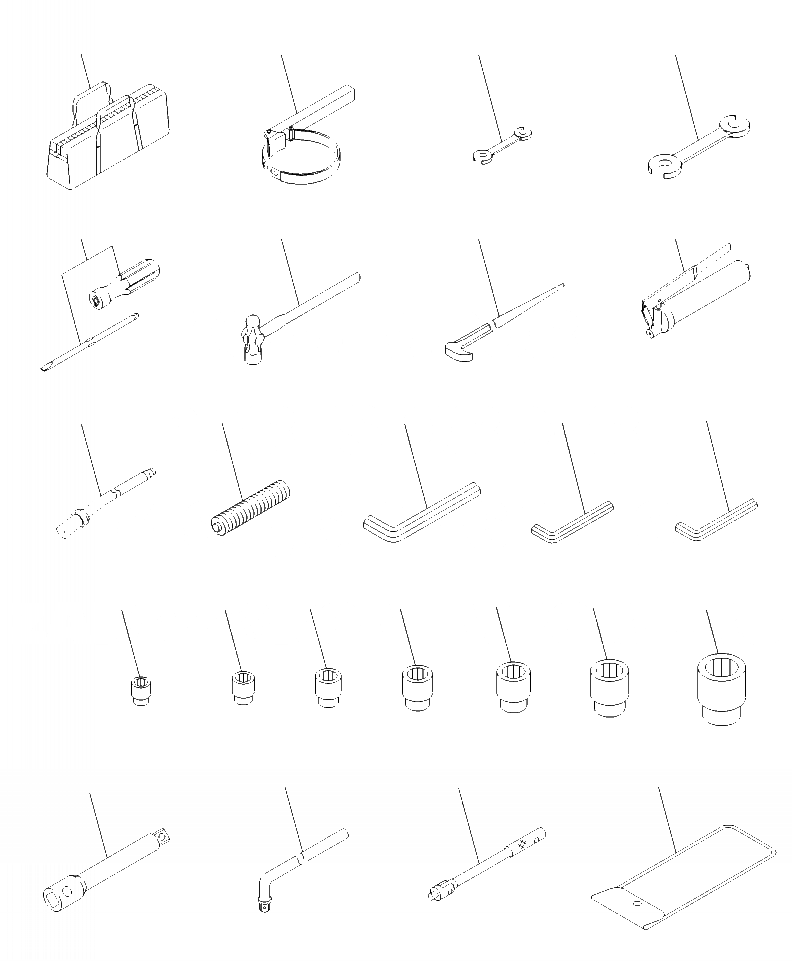 Схема запчастей Komatsu PC220LC-8 - V-A ИНСТРУМЕНТ ДЛЯ LATIN AMERICA СПЕЦ-Я. АКСЕССУАРЫ