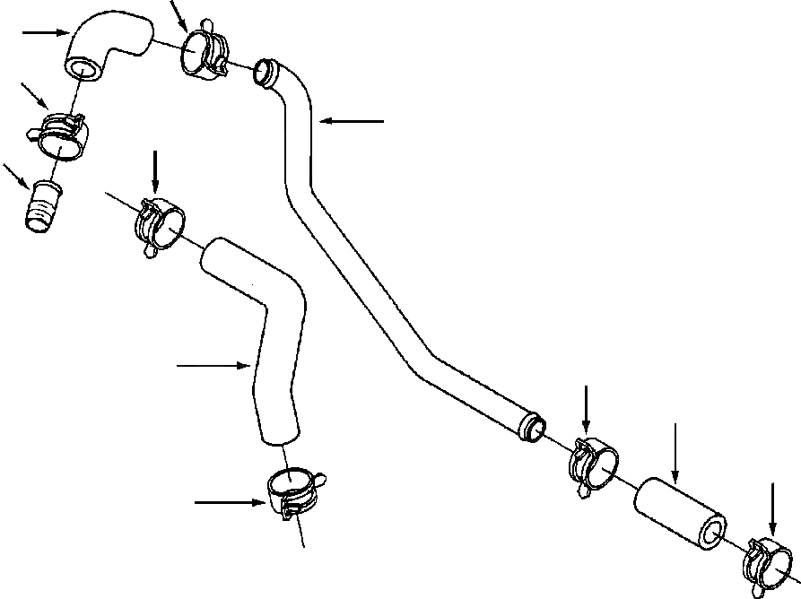 Схема запчастей Komatsu PC220LL-6 - FIG. A-AA ТРУБЫ ПОСЛЕОХЛАДИТЕЛЯ ДВИГАТЕЛЬ