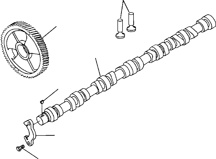 Схема запчастей Komatsu PC220LL-6 - FIG. A-AA РАСПРЕДВАЛ ДВИГАТЕЛЬ