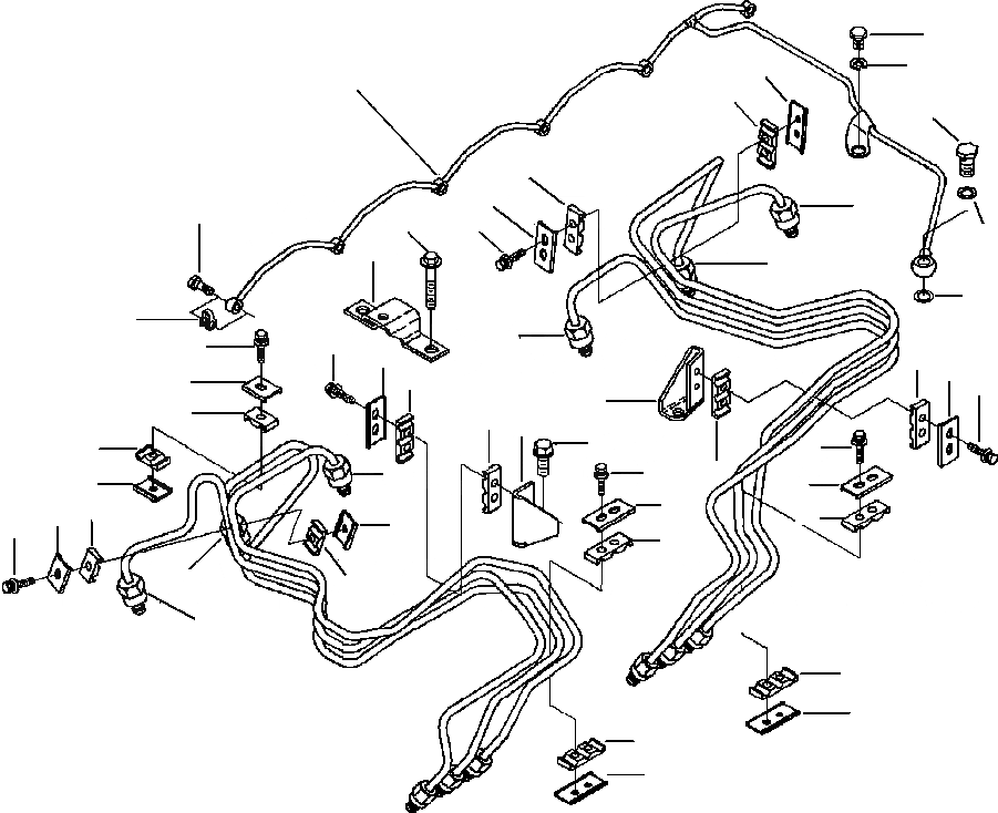 Схема запчастей Komatsu PC220LL-6 - FIG. A-AA ТОПЛИВН. ТРУБЫ ДВИГАТЕЛЬ