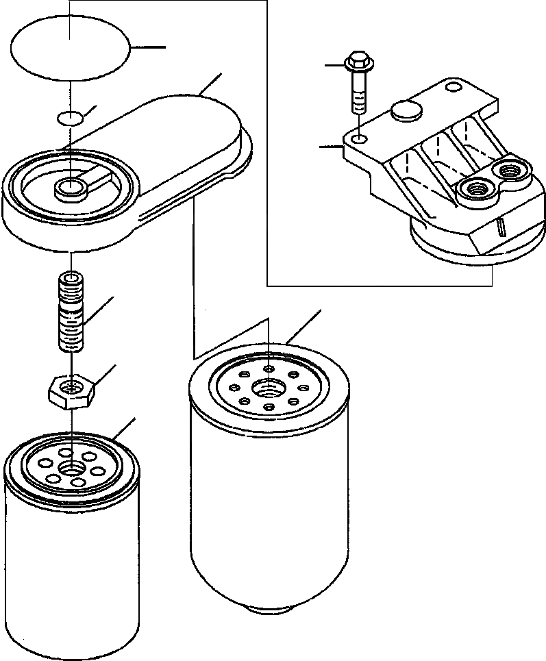 Схема запчастей Komatsu PC220LL-6 - FIG. A9-AA ТОПЛИВН. ФИЛЬТР. ДВИГАТЕЛЬ