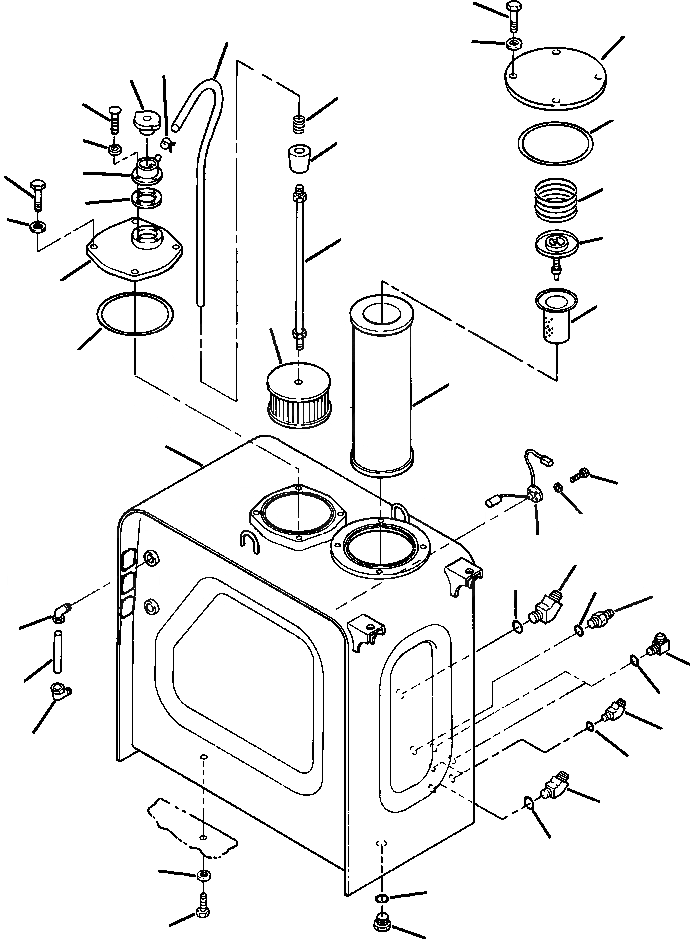 Схема запчастей Komatsu PC220LL-6 - FIG. H-A ГИДР. БАК. ГИДРАВЛИКА