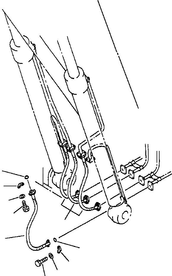 Схема запчастей Komatsu PC220LL-6 - FIG. H-A ГИДРОЛИНИЯ - ГИДРОЛИНИЯ СТРЕЛЫ - ШЛАНГИ СТРЕЛЫ - ЦИЛИНДР СТРЕЛЫ ГИДРАВЛИКА