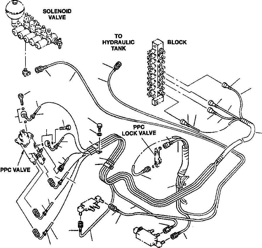 Схема запчастей Komatsu PC220LL-6 - FIG. K-A РАБОЧАЯ ЛИНИЯ PPC - ПАТРУБКИ ПРАВОЙ СТОЙКИ И КЛАПАН PPCС КАБИНОЙ RISER КАБИНА ОПЕРАТОРА И СИСТЕМА УПРАВЛЕНИЯ