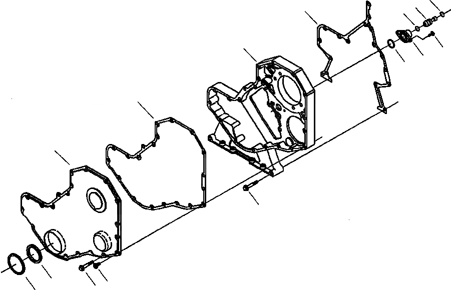 Схема запчастей Komatsu PC220LL-7L - FIG. A9-AA ПЕРЕДН. ПРИВОД COVER ДВИГАТЕЛЬ