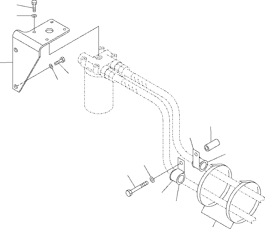 Схема запчастей Komatsu PC220LL-7L - FIG. B-A УДАЛЕНН. ФИЛЬТР. КРЕПЛЕНИЕ - КОРПУС КОМПОНЕНТЫ ДВИГАТЕЛЯ