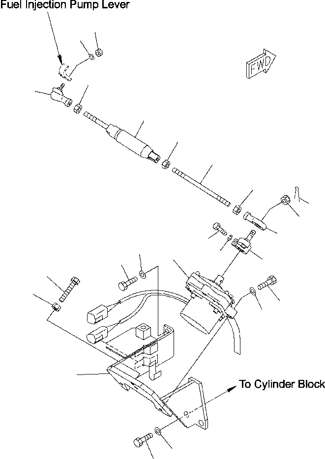 Схема запчастей Komatsu PC220LL-7L - FIG. B-A УПРАВЛ-Е ПОДАЧ. ТОПЛИВА КОМПОНЕНТЫ ДВИГАТЕЛЯ