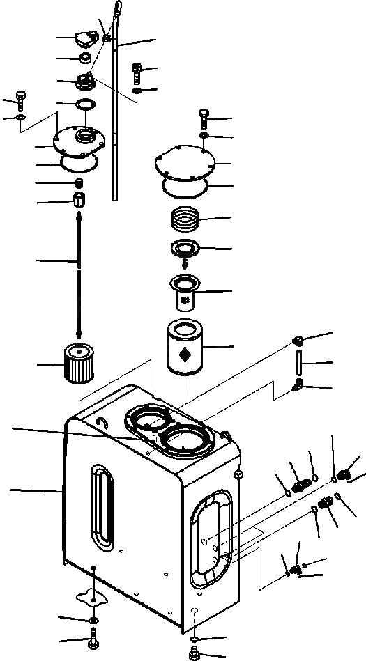 Схема запчастей Komatsu PC220LL-7L - FIG. H-A ГИДР. БАК. ГИДРАВЛИКА