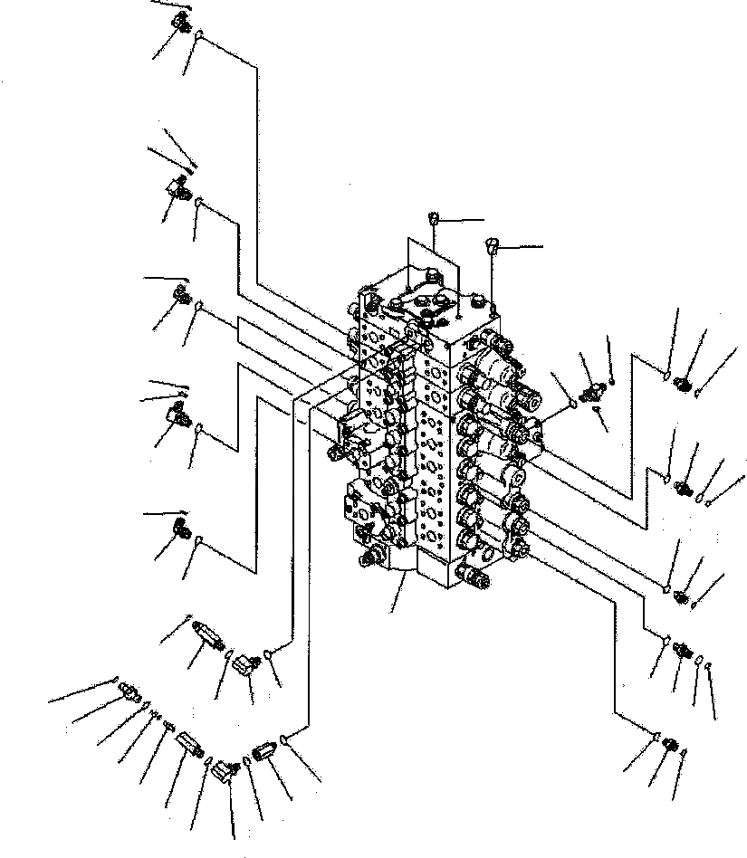 Схема запчастей Komatsu PC220LL-7L - FIG. H-A ОСНОВН. КЛАПАН - СТАНДАРТН. + СЕРВИСНЫЙ КЛАПАН ГИДРАВЛИКА