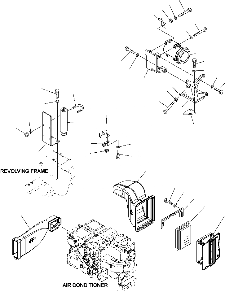 Схема запчастей Komatsu PC220LL-7L - FIG. K7-A КОНДИЦ. ВОЗДУХА - ВОЗДУХОВОДЫ КАБИНА ОПЕРАТОРА И СИСТЕМА УПРАВЛЕНИЯ