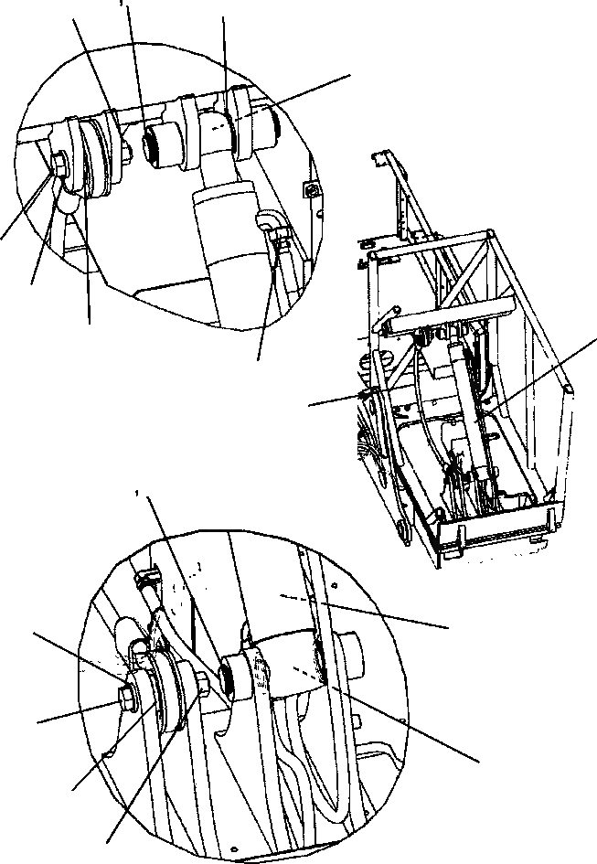 Схема запчастей Komatsu PC220LL-7L - FIG. M8-A КАБИНА - RISER ЦИЛИНДР И TETHER - 8/ INCH RISER ЧАСТИ КОРПУСА