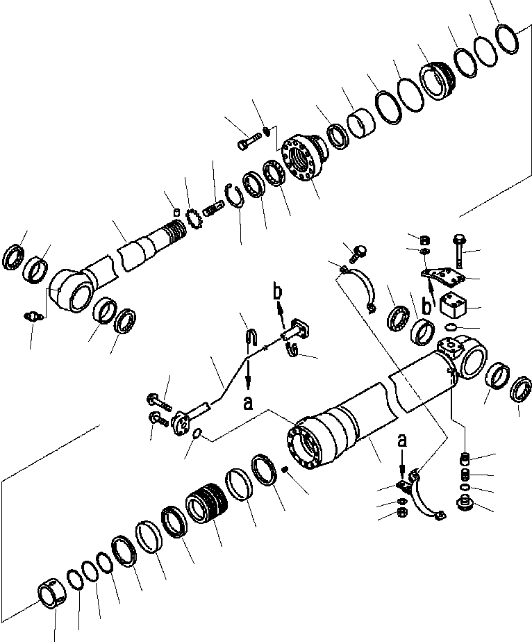 Схема запчастей Komatsu PC220LL-7L - FIG. T-A ЦИЛИНДР РУКОЯТИ РАБОЧЕЕ ОБОРУДОВАНИЕ