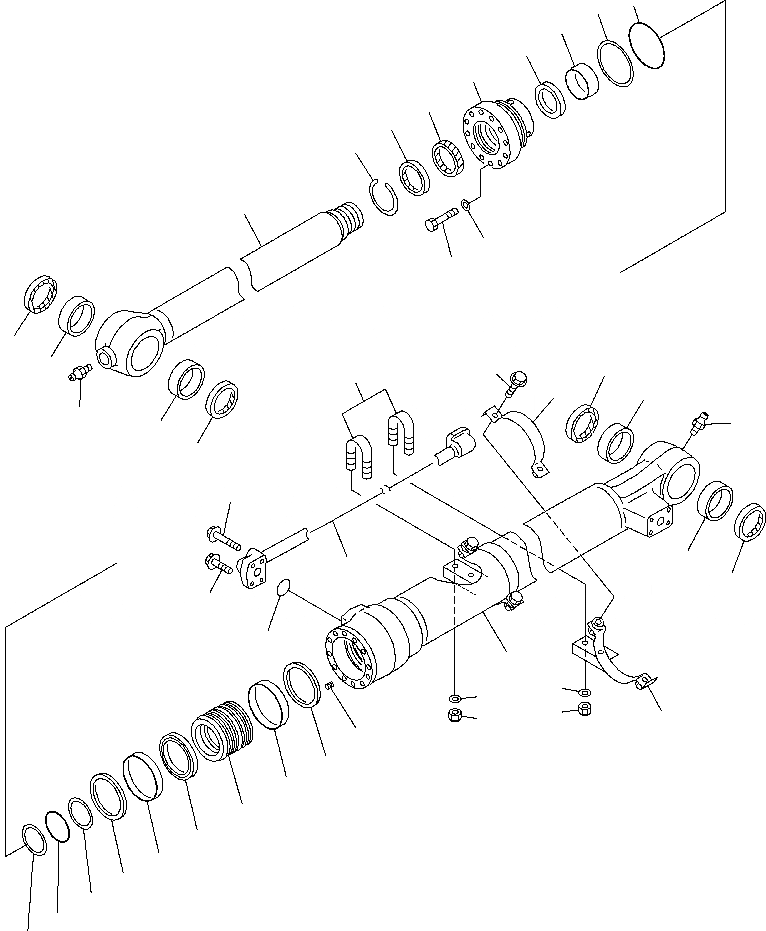 Схема запчастей Komatsu PC220LL-7L - FIG. T-A ЦИЛИНДР КОВША РАБОЧЕЕ ОБОРУДОВАНИЕ
