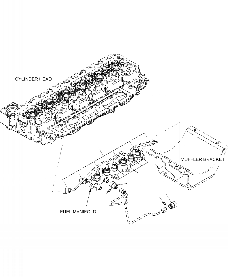 Схема запчастей Komatsu PC220LL-8 - A-AA8 ТОПЛИВН. ВПРЫСК СОЕДИН-Е КРЫШКИ ДВИГАТЕЛЬ