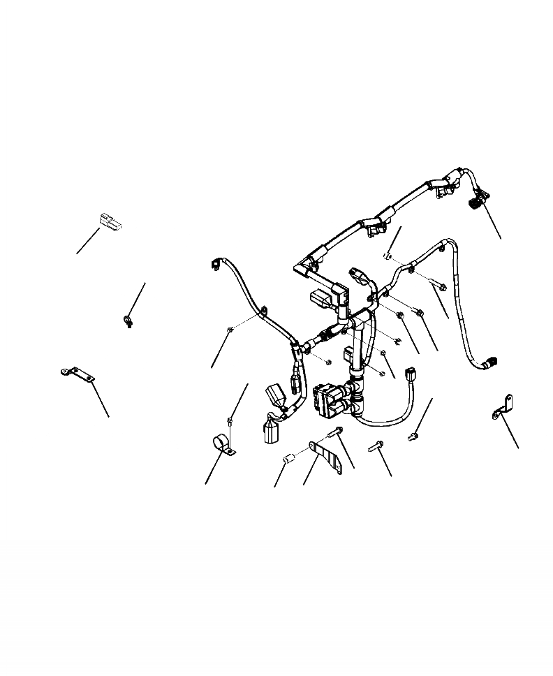 Схема запчастей Komatsu PC220LL-8 - A-AA УПРАВЛ-Е ДВИГАТЕЛЕМ MODULE ЭЛЕКТРОПРОВОДКА ДВИГАТЕЛЬ