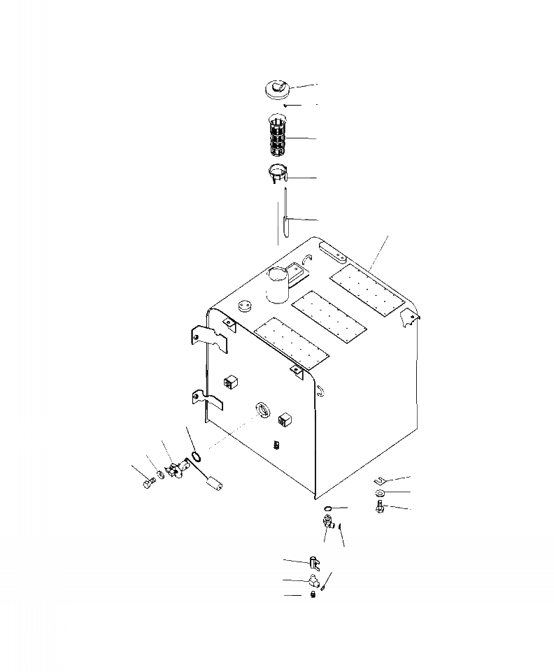 Схема запчастей Komatsu PC220LL-8 - D-A ТОПЛИВН. БАК. ТОПЛИВН. БАК. AND КОМПОНЕНТЫ