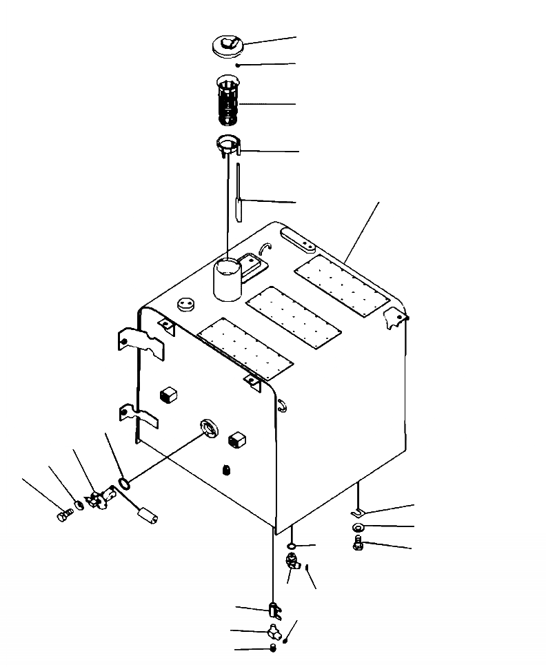 Схема запчастей Komatsu PC220LL-8 - D-A ТОПЛИВН. БАК. ДОПОЛН. ТОПЛИВН. БАК. ОПЦ. ТОПЛИВН. БАК. AND КОМПОНЕНТЫ
