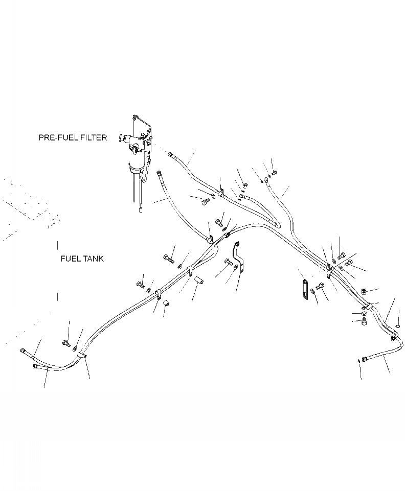 Схема запчастей Komatsu PC220LL-8 - D-A ТОПЛИВН. ПОДАЮЩ. ТРУБЫ ТОПЛИВН. БАК. AND КОМПОНЕНТЫ